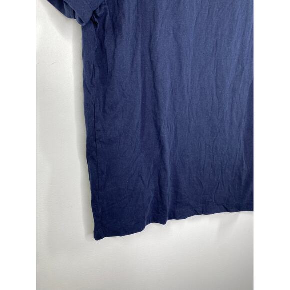 J.Crew Factory Navy Blue Logo Short Sleeve Graphic Tee Men's Size Small S - Picture 3 of 8